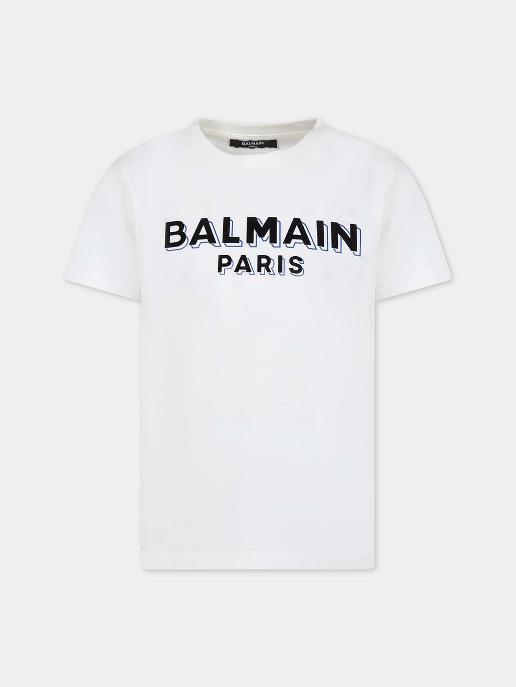 T-shirt blanc pour enfants avec logo